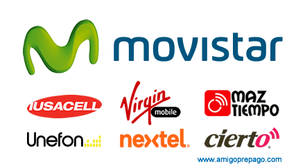 Vende Recargas Movistar, Iusacell, Unefon, Nextel, Virgin Mobile, Cierto, Maz Tiempo